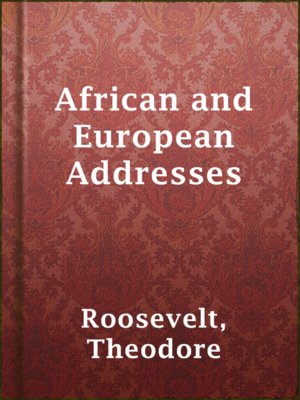cover image of African and European Addresses